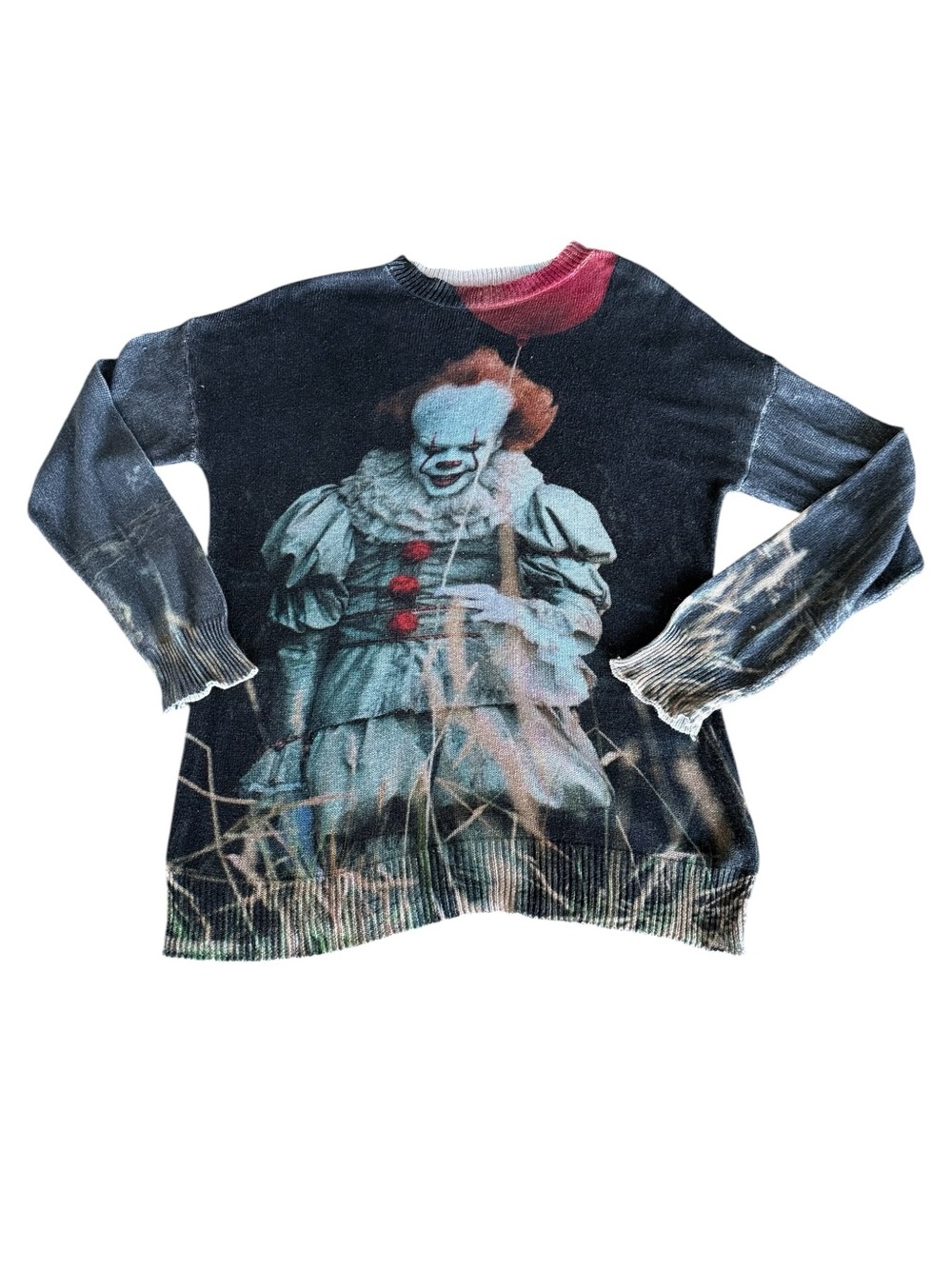 Dolls Kill x WB Horror Pennywise IT Worst Nightmare Knit Sweater XL/XXL